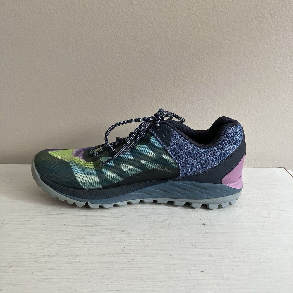 Merrell Antora 2 Shoes Womens 7 Rainbow Vibram Q Form Trail Running Hiking - Picture 4 of 11